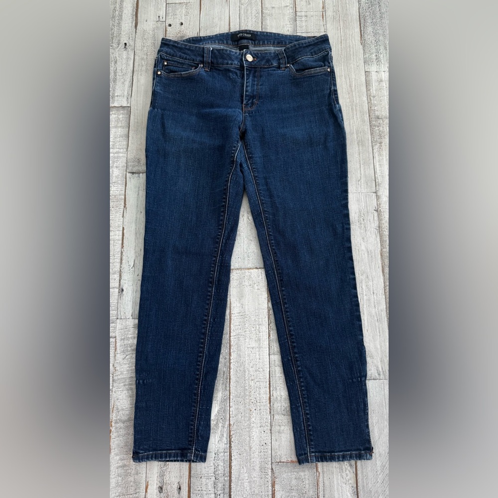 White House Black Market Dark Blue Skinny Jeans
